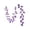 D, variant on huayou 70.86 inch Purple Lavender Flower Vine LED String Lights, 35 LED Artificial Flower Garland Fairy Lights, Garden Wedding Decoration