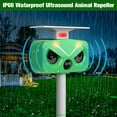 thumbnail image 3 of Ultrasonic Cat Repellent Outdoor, Solar Deer Repellent Devices, Animal Repeller with Motion Sensor&Light, Repellent Away Dogs Squirrel Rabbit Raccoon Skunk Birds Snake for Outside Yard Garden C25, 3 of 3