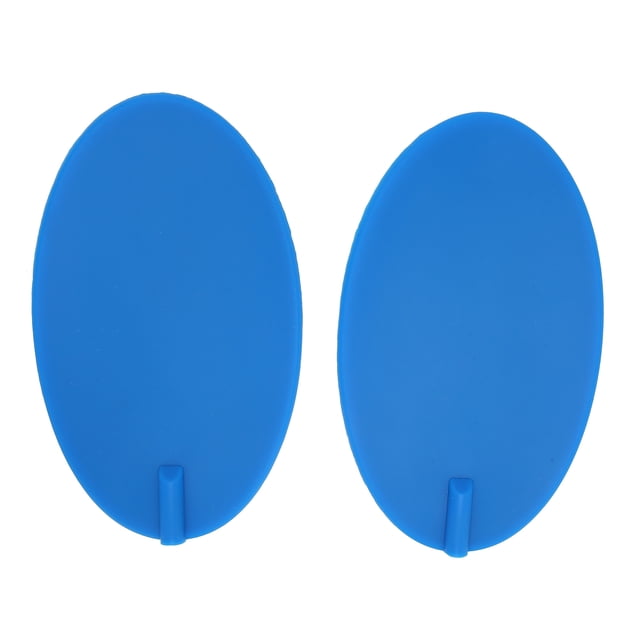2 almohadillas de electrodos de silicona para fisioterapia, color azul, ovaladas, 95 x 160 mm