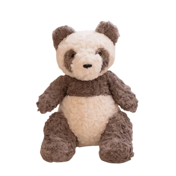 Panda Stuffed Animal Plush,13.8in Cute Soft Big Gray Hugging Panda Bear Plushies Toys Doll ﻿