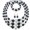 Black White, variant on 80s Jewelry Set Chunky Multilayer Beaded Necklaces Bracelets Earrings for Women Party, Style O2277