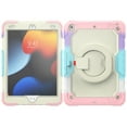 thumbnail image 5 of iPad 10.2 Case iPad 9th Gen 2021/iPad 8th Gen 2020/iPad 7th Gen 2019 Case,Rugged Protective Case with Tempered Glass Film 360° Rotatable Kickstand Handle Kid Proof Case for iPad 10.2",Camouflage Pink, 5 of 8