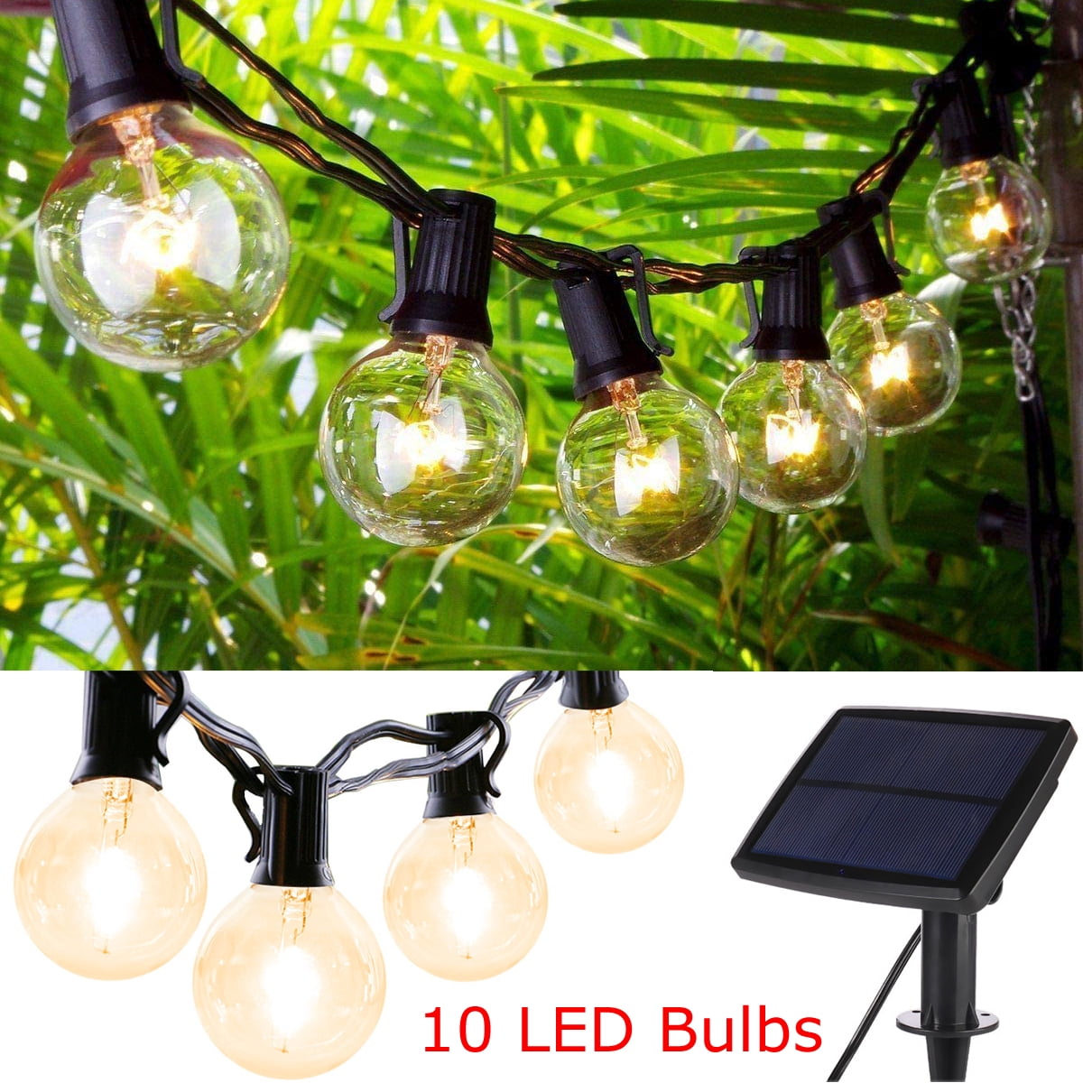 Crystal Ball Solar Lamps Outdoor Waterproof Fairy Light High Graded Quality Bulb 