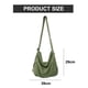 thumbnail image 2 of Bolso de lona para mujer, bolso bandolera, casual, bolso de hombro grande, bolso de compras, estilo unisex Verde + Negro + Naranja, 2 of 6