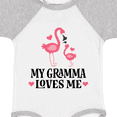 thumbnail image 4 of Inktastic Gramma Loves Me Girl Flamingo Girls Baby Bodysuit, 4 of 5