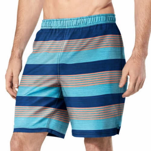 Speedo Speedo Men’s Hydro Tech Volley Swim Shorts Blue Stripes Size Small 30/32