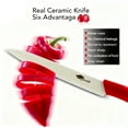 thumbnail image 3 of 4-Piece Ceramic Knife Set Kitchen Chefs Paring Knife with Cover 3" 4" 5" Utility Knife for Fruit Vegetable, 3 of 9