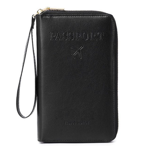 Multi-Functional RFIDs Passport Wallet Travel Passport Holder for Men & Women
