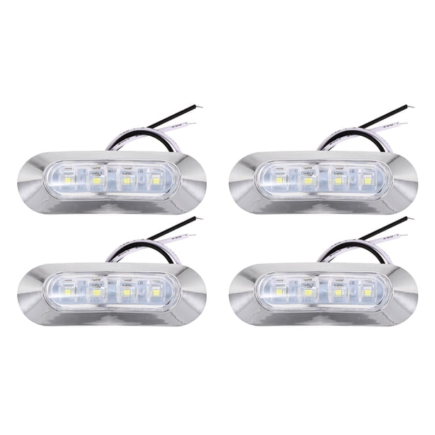 GOOHOCHY 4 Uds. Luz LED de marcador lateral, lámpara de camión de 10-30V para camioneta