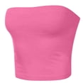 thumbnail image 5 of Nmnitkp Tube Tops for Women Show off your Figure Women's Crop Top High Cost Performance Tube Tops Sleeveless Stretchy Solid Strapless Solid color Tube Top, 5 of 5