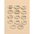 thumbnail image 7 of Womens Fashion Rings Set Irregular Design Electroplated Zinc Alloy Ring Set for Women Everyday Wear Wild Ring Set, 7 of 7
