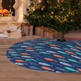 thumbnail image 6 of Yiaed Colorful Fish 3 Print Christmas Tree Skirt , Tree SkirtsTree Mat for Christmas Winter Holiday Indoor Decorations-30", 6 of 7
