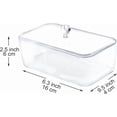 thumbnail image 2 of Youngever Plastic Butter Keeper, Reusable Clear Butter Dish, Butter Container with Lid, 2 of 4