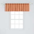 thumbnail image 2 of Ambesonne Burnt Orange Window Valance, Retro Themed Stripes, 54" X 18", Burnt Orange Tan, 2 of 3