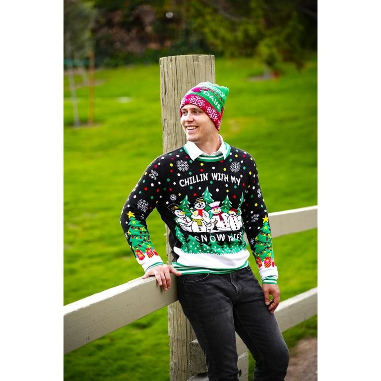 SOCAL LOOK Men Ugly Christmas Sweater Cute Funny Acrylic Holiday Pullover Festive Xmas Jumper XL Walmart