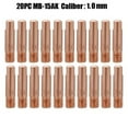 thumbnail image 1 of Buse de Gaz à Embout 20 Pcs Mb-15Ak M6*25Mm pour Soudage, Torche, Contact, Embout de Contact, Buse de Gaz, 1 of 4