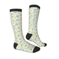 thumbnail image 3 of Balery Daisies Flowers Printed Novelty Socks Men's Women's Crew Socks Sports Socks Knee High Socks Cotton Socks Quirky and Cool Socks, 3 of 9