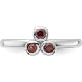 thumbnail image 4 of Sterling Silver Rhodium-Plated Garnet Ringsize 8 (Width 2.33) - Jbsp, 4 of 5