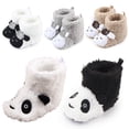 thumbnail image 5 of Generic Boys Shoes Boy Girls Winter Boots Baby Cute Panda Cartoon Walking Flat Bottom Shoes for Fashion Breathable Comfortable Shoe(0-3 Months,Black), 5 of 8
