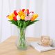 thumbnail image 4 of 15 tulipanes artificiales de seda de tacto real para decoración del hogar, Día de la Madre, primavera, boda, ramos, arreglos florales., 4 of 8