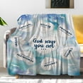 thumbnail image 2 of God Says You are Blankets Inspirational Christian Blanket Soft Lightweight Air Conditioner Blanket Religious Bible Verse Throw Blanket Gifts for Men Women Friends Faith 80X60 Inch, 2 of 6