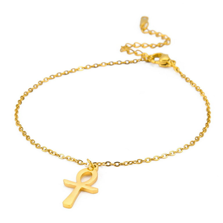 14K Yellow Gold Cross Religious Pendants / Charms for Men and Women