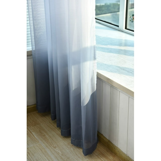 EGNMCR Rideaux, Rideaux pour Chambre Cantonnières Tulle Voile Rideau de Porte Fenêtre Panneau Drapé Voilage Foulard Séparateur Déc Rideau