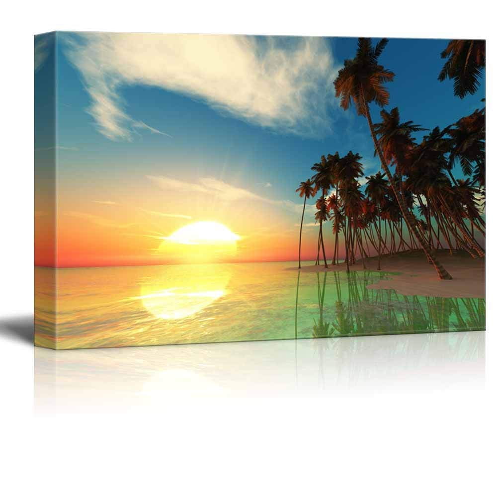 Wall26 - Canvas Prints Wall Art - Beautiful Tropical Island | Modern