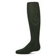 thumbnail image 3 of MeMoi Ribbed Cotton Rich Terry Heart Trimmed Sweater Tights - Girls - Female, 4, Hunter Green, 3 of 11