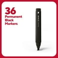 thumbnail image 2 of Staples TRU RED Tank Permanent Markers Chisel Tip Blk 36/Pack TR54544, 2 of 8
