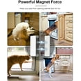 thumbnail image 4 of 4 Pack Cabinet Magnetic Catch Adhesive Door Magnets for Cabinet Magnets Strong Magnetic Catches for Cupboards Drawer Magnet Kitchen Cabinet Magnets for Closure Closet Door Closing, 4 of 5