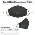 thumbnail image 2 of DALIX Cloth Face Mask Reuseable Washable in Charcoal Gray Made in USA - S-M Size (20 Pack), 2 of 4