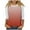 Red, variant on ATOYSOY Women's Gradient Pullovers Casual 3/4 Sleeve Tops Cute Going Out Business Tees Holiday Slim Raglan Shirts Fashion Clothes Round Neck Blouses Summer Pink M