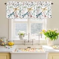 thumbnail image 4 of Valances for Windows Rod Pocket Short Curtain for Bathroom Living Room Bedroom 1 Panel 42x12in, 4 of 9