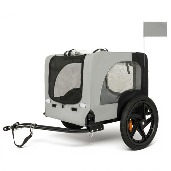 YINGYING Dog Bike Trailer, Folding Pet Cart Bicycle Carrier, Universal Bicycle Coupler, Dog Cart for Bicycle Wagon Cargo Carrier