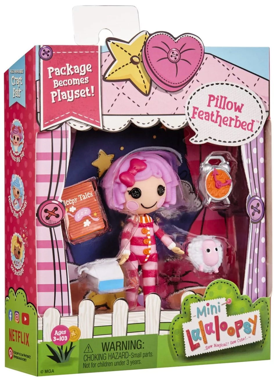 Lalaloopsy Series 2 Pillow Featherbed Mini Figure Playset