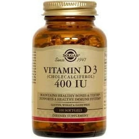 Solgar Vitamin D3 400 IU 250 Softgels, 250 Ct