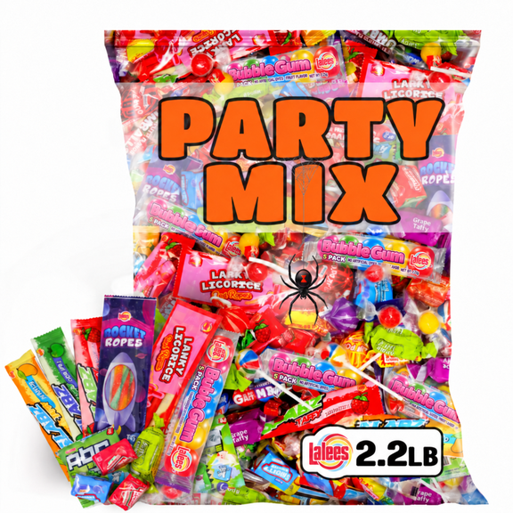 Lalees Assorted Candy Mix, 2.2 lb Bulk Individually Wrapped Candy Variety Pack for Piñatas, Goodie Bags, Candy Bowls, Party Favors & Events