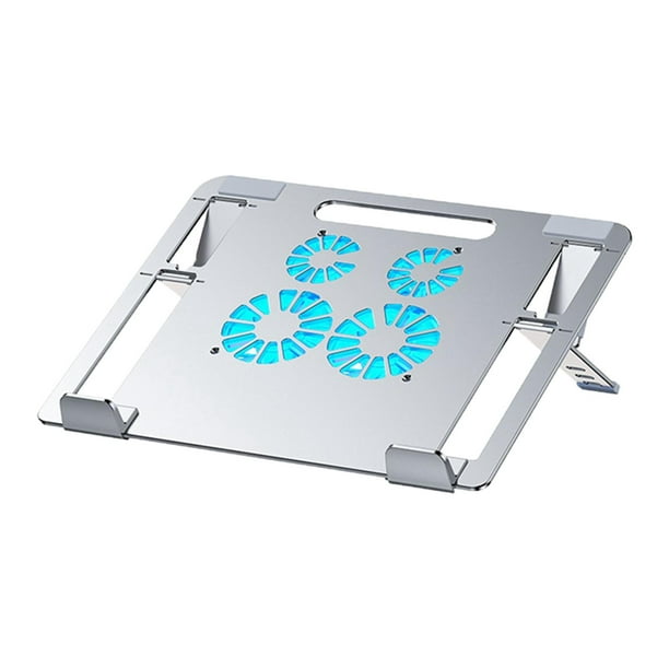 Soporte para portátil con ventilador de refrigeración, elevador plegable para portátil, altura ajustable, aleación de aluminio, soporte ligero para jinwen Soporte para computadora portátil