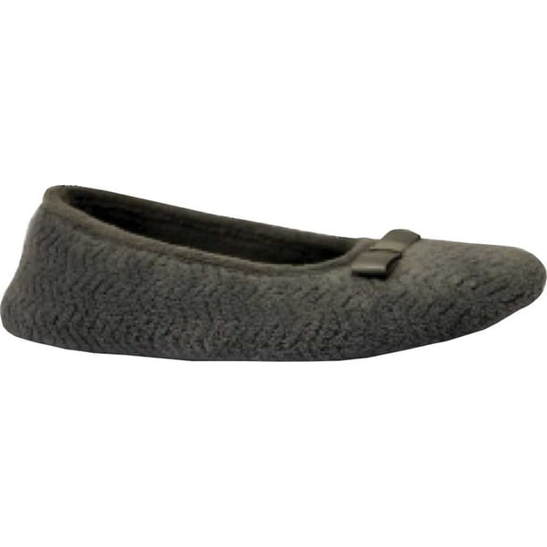 Isotoner Women's Isotoner Chevron Microterry Ballerina Slipper