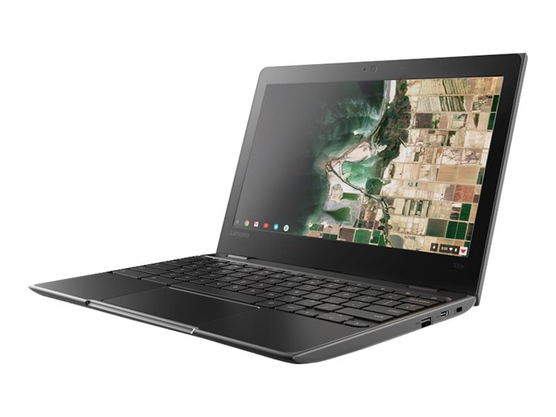 Lenovo 100e Chromebook 2nd Gen 11.6", AMD A-Series A4-9120C, 4GB RAM, 32GB SSD, Chrome OS, Black/Gray, 82CD0000US