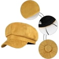 thumbnail image 3 of YooGuoGuo Women Faux Suede Newsboy Cap Paperboy Painter Visor Hat, 3 of 7
