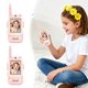 thumbnail image 2 of Walkie-talkies para niños, 2 unidades con pantalla, recargables, para edades de 3 a 12 años, con cambiador de voz y videochat real, de largo alcance, para niños, 2 of 5