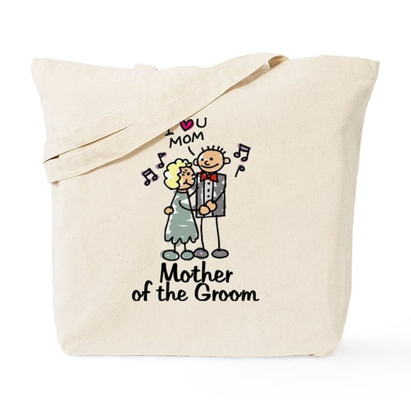 CafePress - Cartoon Groom's Mother Tote Bag - Unisex Canvas Tote Bag, Beige, 1-Piece