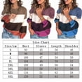 thumbnail image 2 of Casual Pullover Sweater for Women Striped Sweater Long Sleeve Color Block Sweater Jumper, 2 of 4