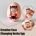 thumbnail image 2 of Nuevo y creativo llavero con forma de huevo Nezha que cambia de cara para niños, divertido colgante de anime de descompresión para estudiantes, botón de juguete, regalo, 2 of 7