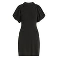 thumbnail image 5 of Scoop Women's and Women's Plus Sweater Dress with Puff Sleeves, Sizes XS-4X, 5 of 5