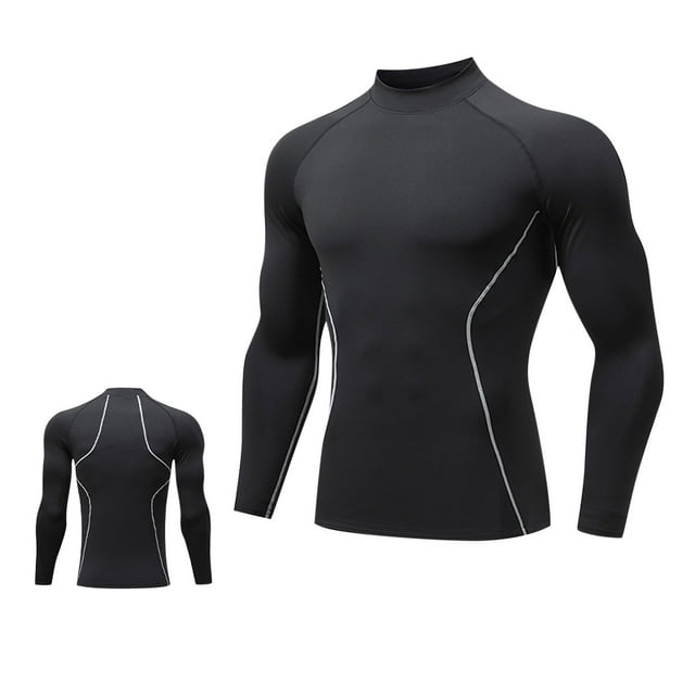 pstuiky Camisas casuales de manga larga para hombre, Chaqueta de malla deportiva de manga larga para hombre, informal, de color liso, para correr y fitness Tops de talla grande para hombre s