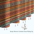 thumbnail image 6 of Orange Ethnic Stripe Pattern Shower Curtain 72"x84" ,Bathroom Decorative Shower Curtains Set with 12 Hooks,Modern Waterproof Washable Shower Curtain, 6 of 6