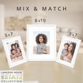 thumbnail image 5 of Langdon House 5x7 White Picture Frames W/ Mats, 5 PK, Estate Tabletop Picture Frames, 5 of 6